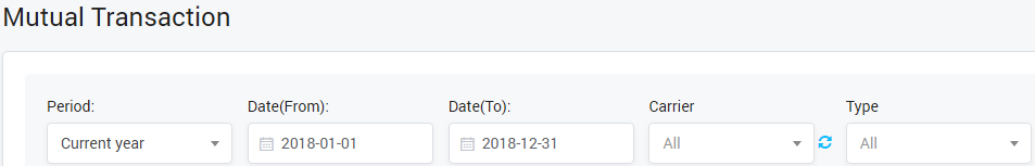Mutual Transaction Query Form
