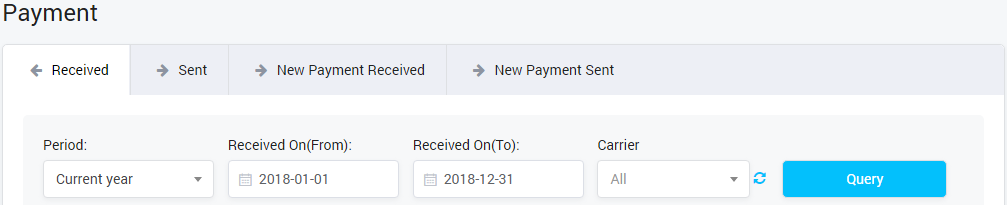 Payment Recieved Query From