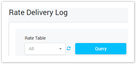 Rate Delivery Log Query Form