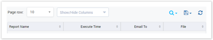 Scheduled Report Log Result Form
