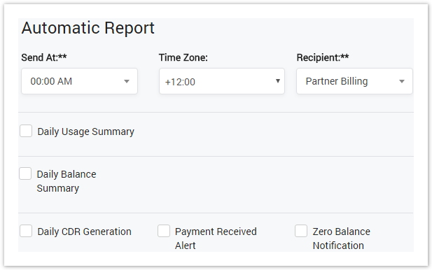 Client - Automatic Report