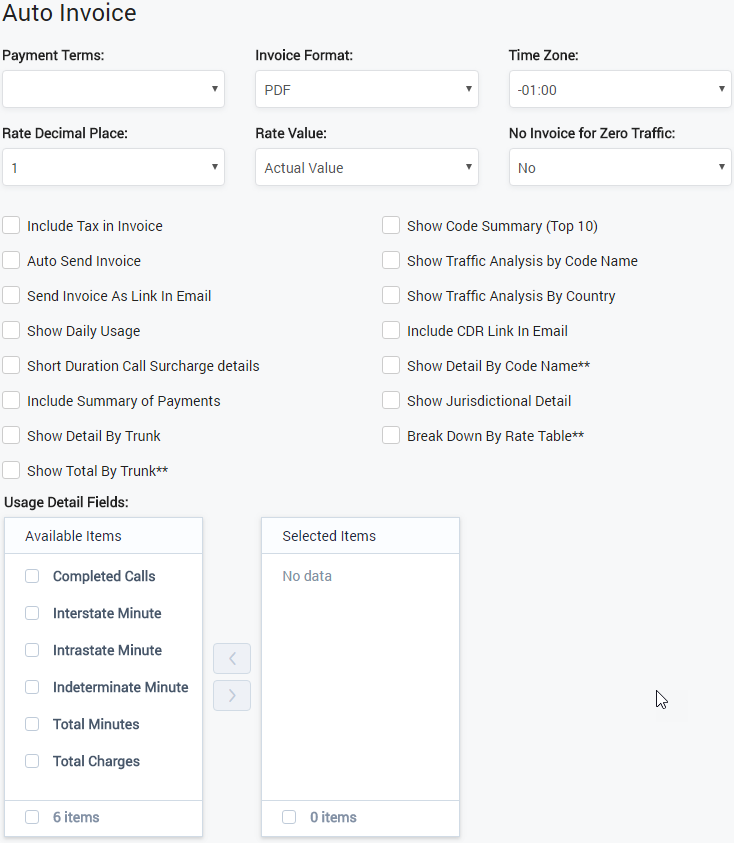 Client - Auto Invoice