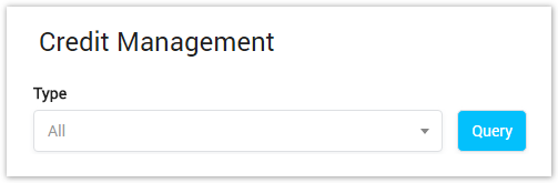 Credit Management Query Form