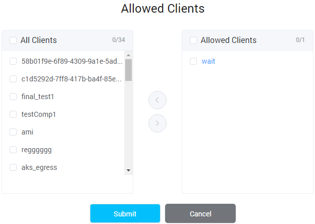 Allowed Client
