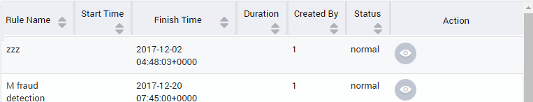 Execution Log Result Form