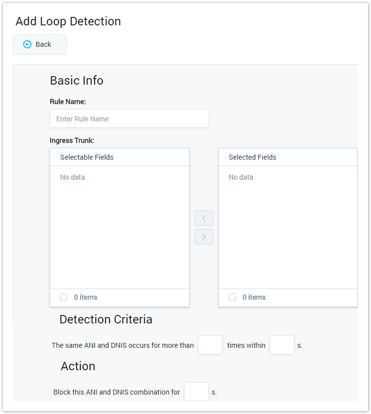 Adding Loop Detection Rule