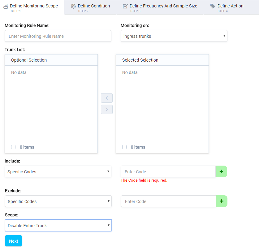 Define Monitoring Scope