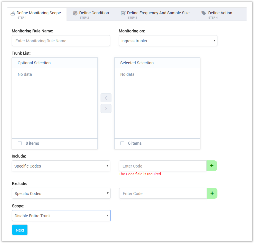 Define Monitoring Scope