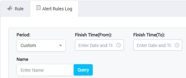 Alert Rule Log Query Form