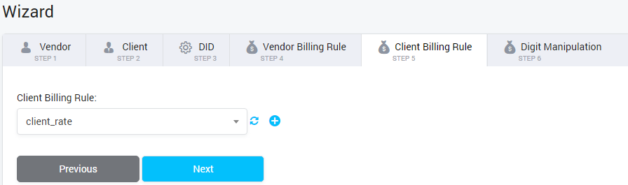 Define Client Billing Rule