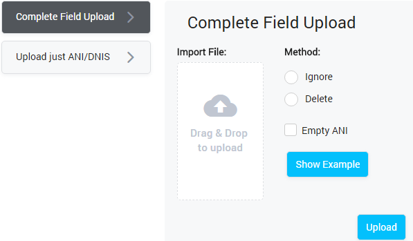 Complete Field Upload