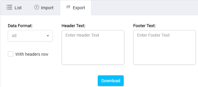 Exporting Number Translations List