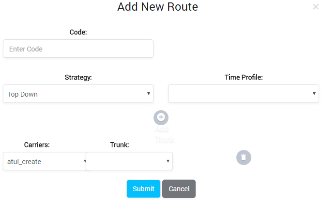 Adding New Static Route