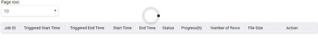 CDR Export Log Result Form