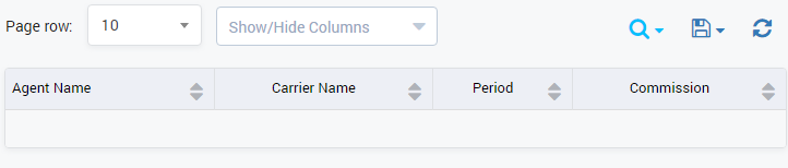 Commission History Result Form
